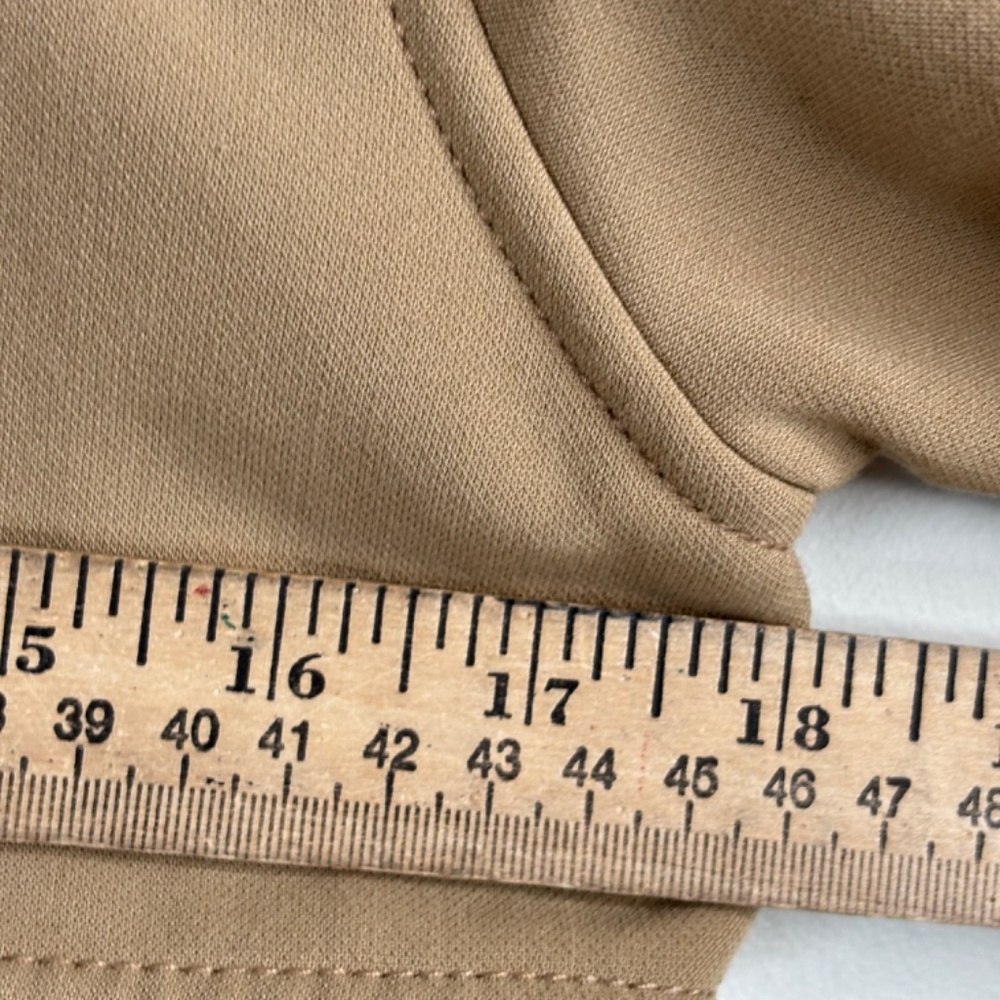 Abercrombie & Fitch Drapey Trench Coat Women's S Tan Khaki Double Breasted Chic - Picture 11 of 13